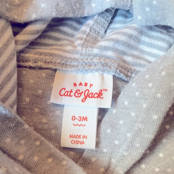 Baby Girl Jumpsuit Romper Stripes Polka Dots Pink Bow Hood Size 0-3 Months - Picture 3 of 4